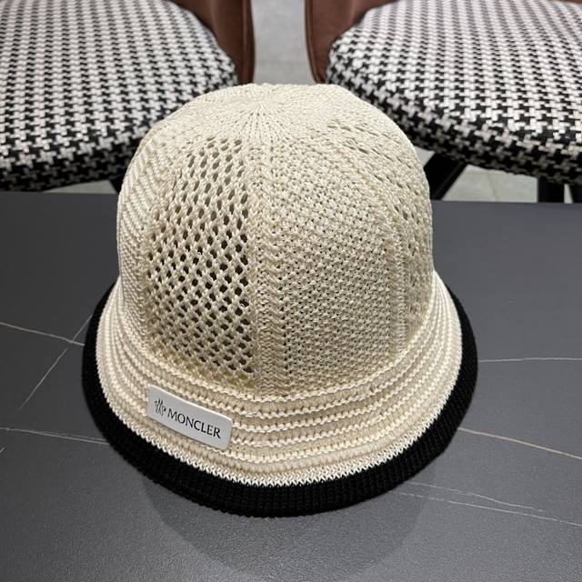 Moncler Korean-Style Lace-Up Fisherman's Hat For Women, Spring And Summer Sun Pr