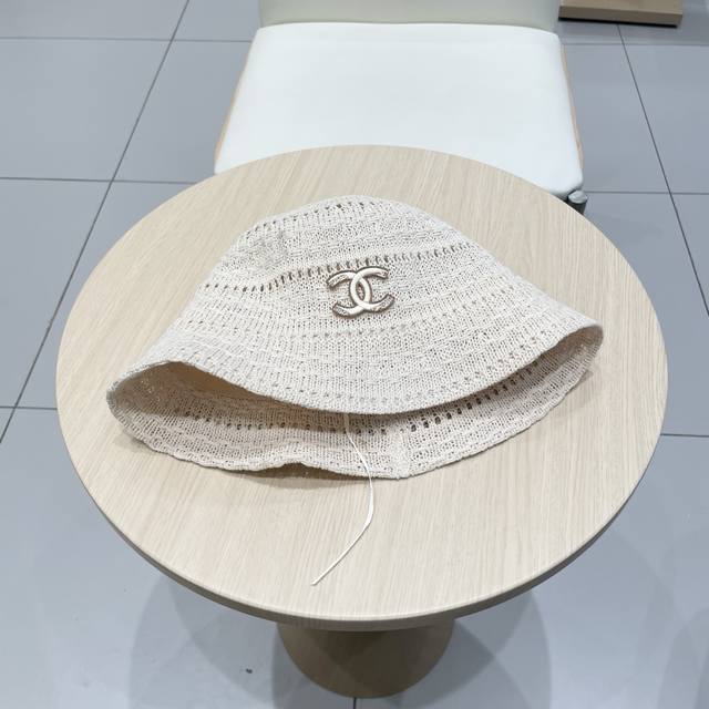 Chanel Chanel Perforated Letter Breathable Fisherman's Hat For Women, Summer Sun