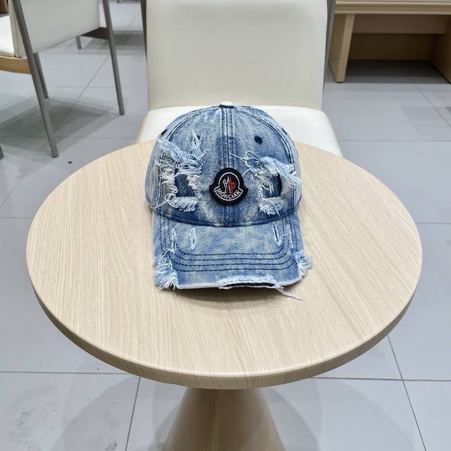 Moncler Moncler Broken Hole Baseball Cap Treasure Piece! Vintage-Inspired Distre