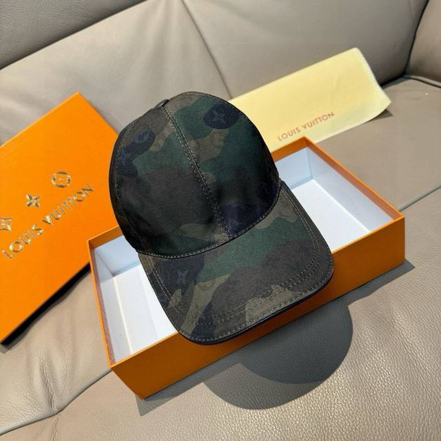Comes With A Box And Cloth Bag, Lv Louis Vuitton New Original Baseball Cap, Camo