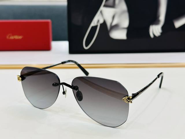 Cartier* Ct0502S Sunglasses Size: 60Mm 16-145 Exceptional Craftsmanship And Eleg