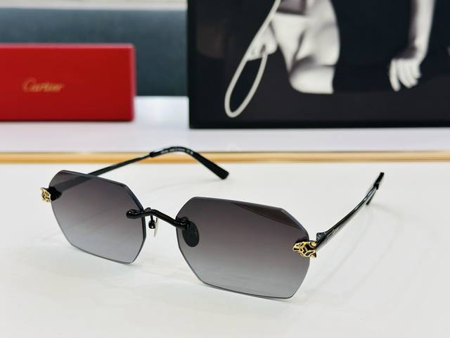 Cartier* Cartier Ct0504S Sunglasses Size: 58Mm 18-145Mm Exquisite Craftsmanship
