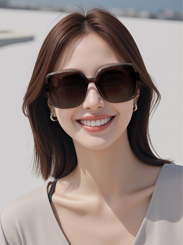 Louis Vuitton Women's Polarized Sunglasses Classic Four-Leaf Clover Embossed Des