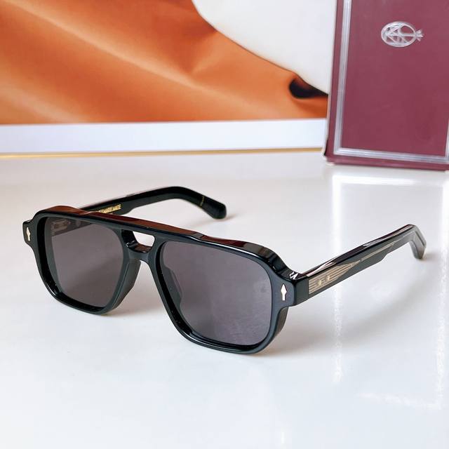 Jacques Marie Mage Japanese Handmade Sunglasses Model: Evans Size: 55-17. Color-