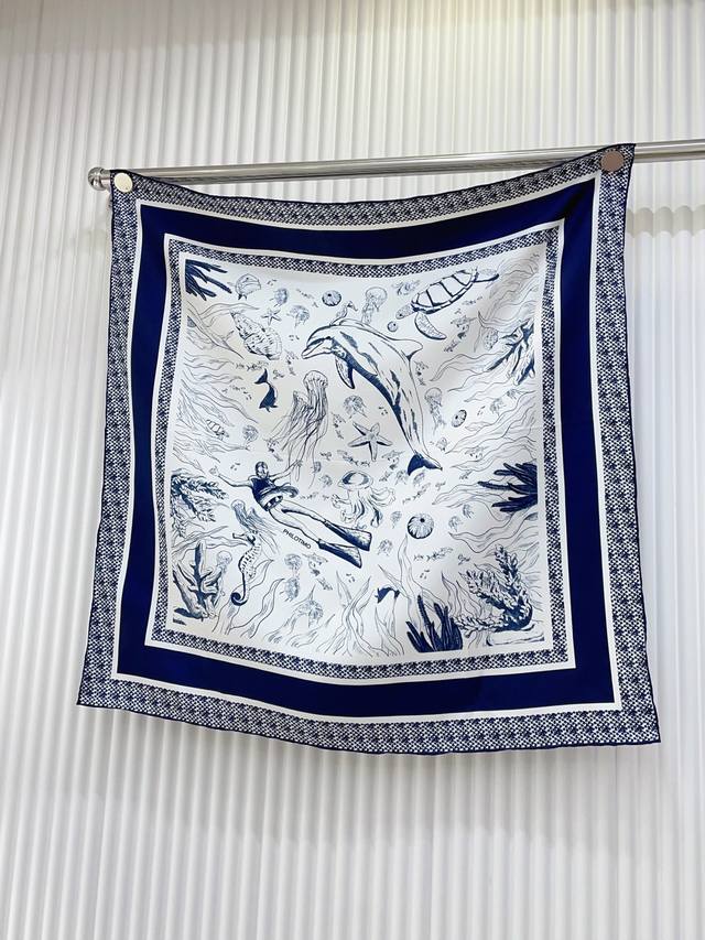 Double-Sided Same Color, New Arrival, D-Brand Small Square Scarf, Spring/Summer