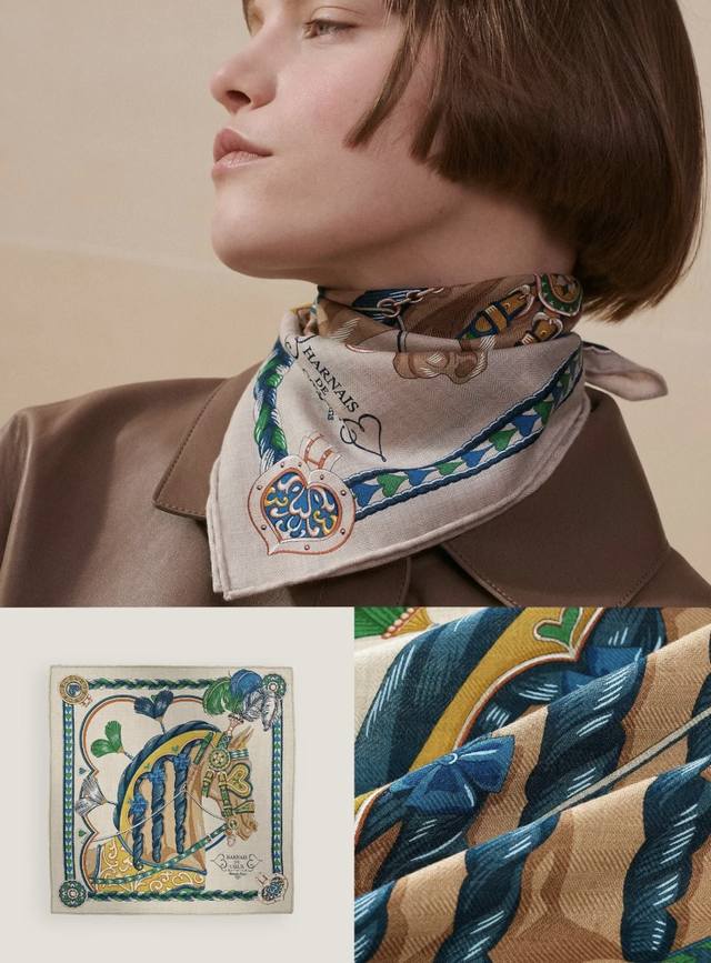 18 Mumi Double-Sided Same Color H-Brand New Silk Scarf,Top-Tier Craftsmanship, A
