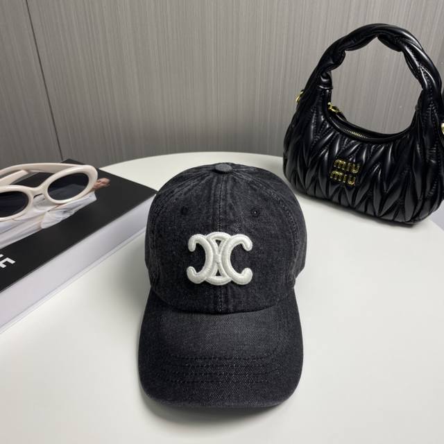 Comes With A Dust Bag, Celine Spring/Summer Denim Baseball Cap, A Must-Have For