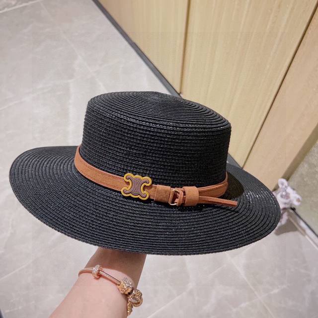 Special Dust Bag Included Celine 2025 New Retro Belted Hat, Perfect For Outings