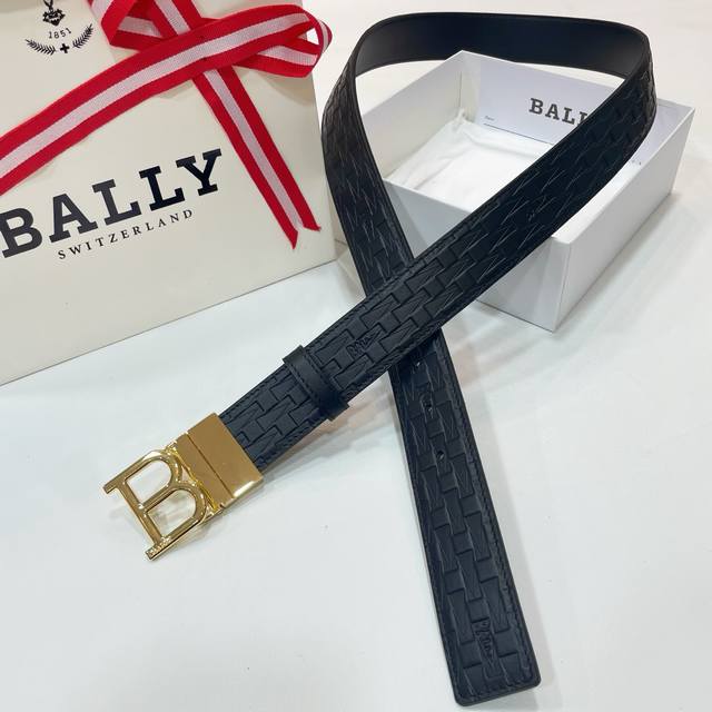 Bally Store-Exclusive 3.5 Cm Waist Belt, Reversible With Adjustable Length, Fash