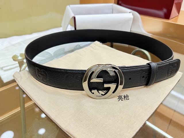Interlocking Double Gs With A Glossy Finish Add A Striking Touch, Paying Homage