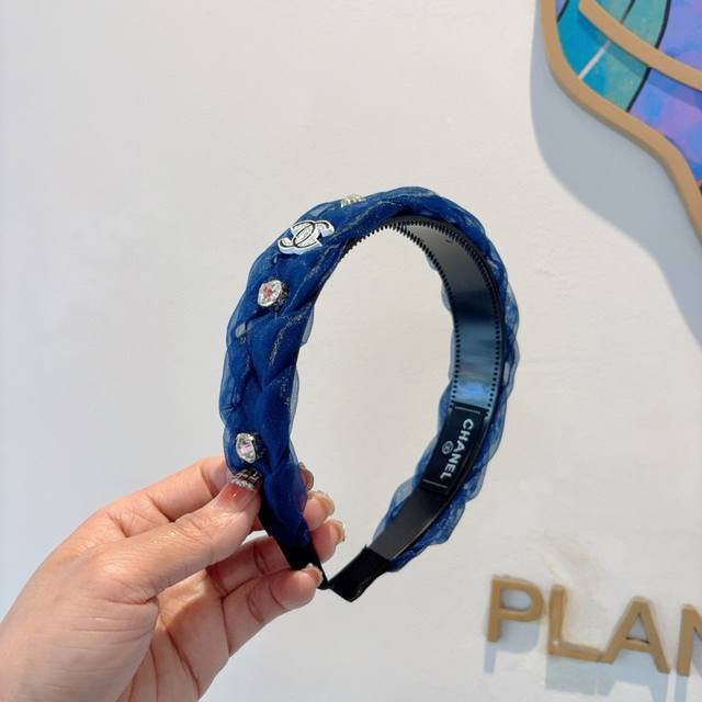 With Packaging Chanel Chanel Latest Wide-Brimmed Hairband, Retro Headband, Trend