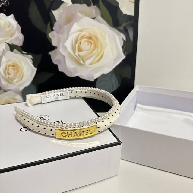 Special Counter Packaging Chanel Latest Pearl Chain Hairband Little Fairies, Gra