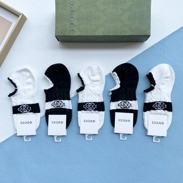 With Packaging, One Box Contains Five Pairs. Gucci High-End Version ~ Stunningly