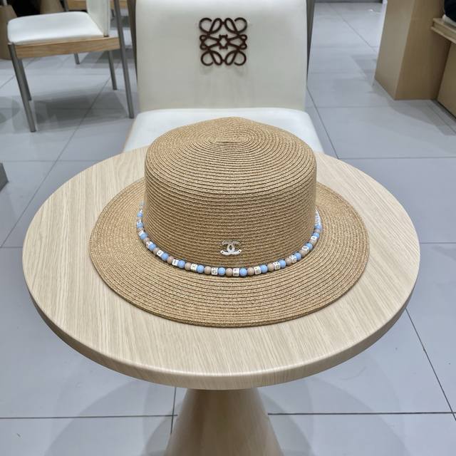 Chanel 2025 New Ethnic-Style Straw Hat For Women, Summer Fashion Trend, Outdoor