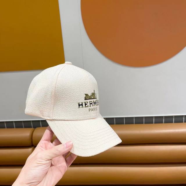 Hermes Limited Edition Embossed Baseball Cap, Official Website Original Lining,