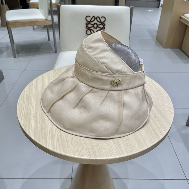 Dior Dior Ponytail-Friendly Sun Hat Summer Mesh Lightweight Breathable Fisherman