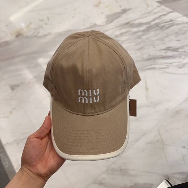 Miu Miu New Arrival Custom Order Embroidered Baseball Cap, High-End Design, Perf