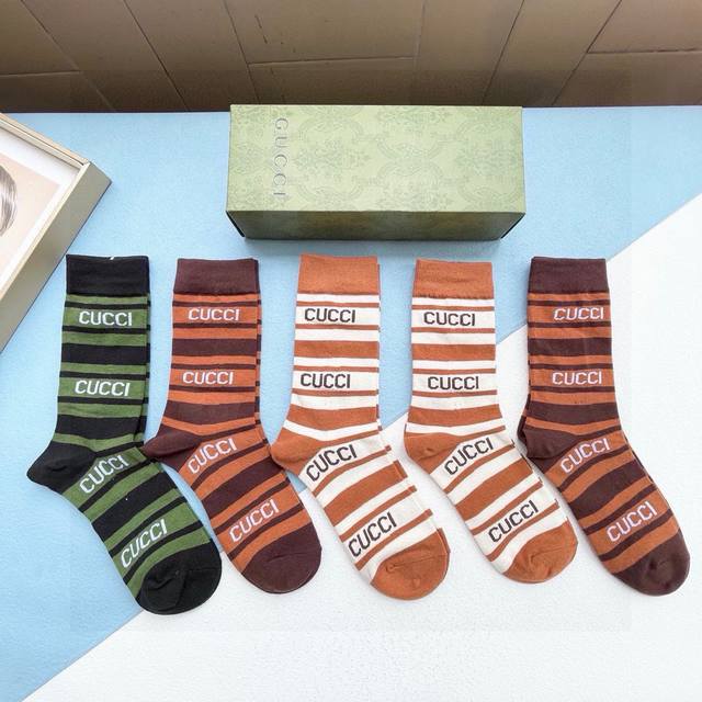 With Packaging, One Box Of Five Pairs. Gucci's Latest Viral Hit Is Now Available