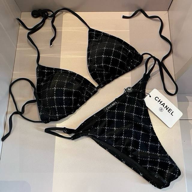 Chanel Velvet Bikini S M L Xl