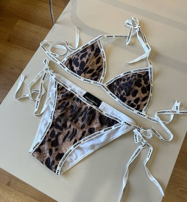 D&G New Woven Strap Bikini Two-Piece Swimsuit Set Sml Xl