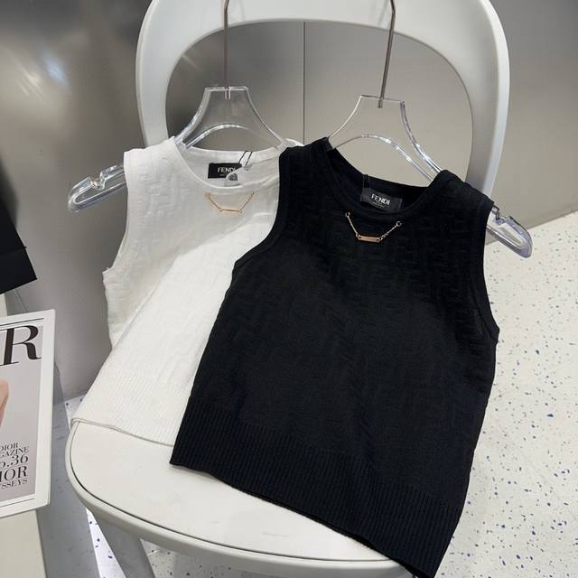 Fendi Tank Top, Perfect For Layering Or Wearing Alone. One Size