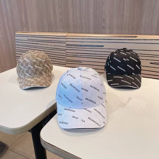 Balenciaga Paris New Logo Baseball Cap, Cool Color Scheme, Suitable For Both Men