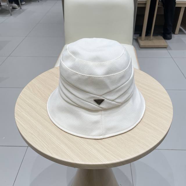 Prada 25Th Anniversary Spring/Summer New Fisherman's Hat For Women With Wide Bri