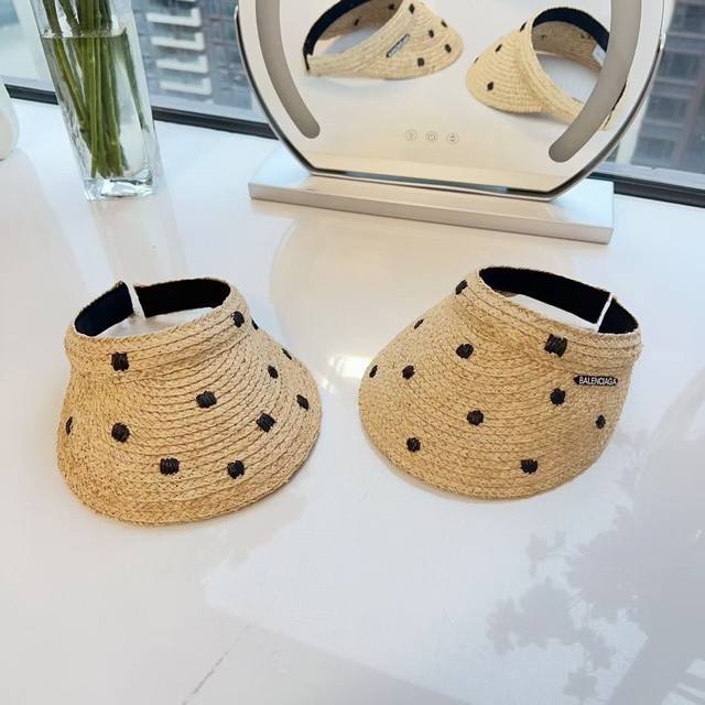 High-Volume Balenciaga New Ethnic-Style Sun-Protective Straw Hat An Increasingly