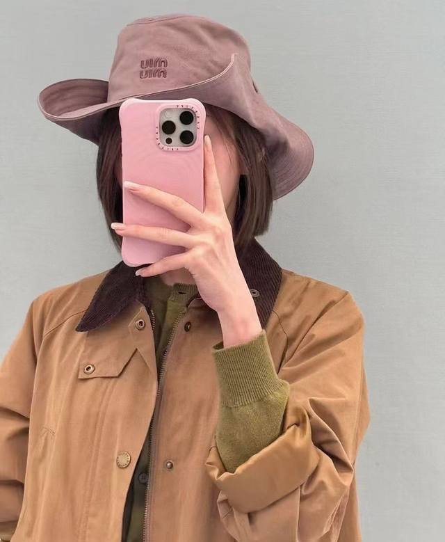 Run Quantity Miumiu ~ High-End Denim Fisherman's Hat Original Single Piece ~ Mul