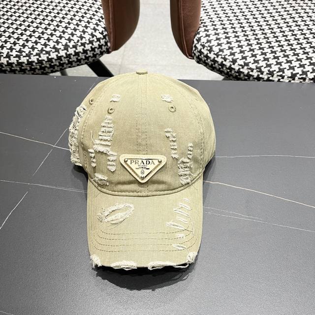 Prada 2025 New Redesigned Baseball Cap, New Arrival, High-End Design, Perfectly