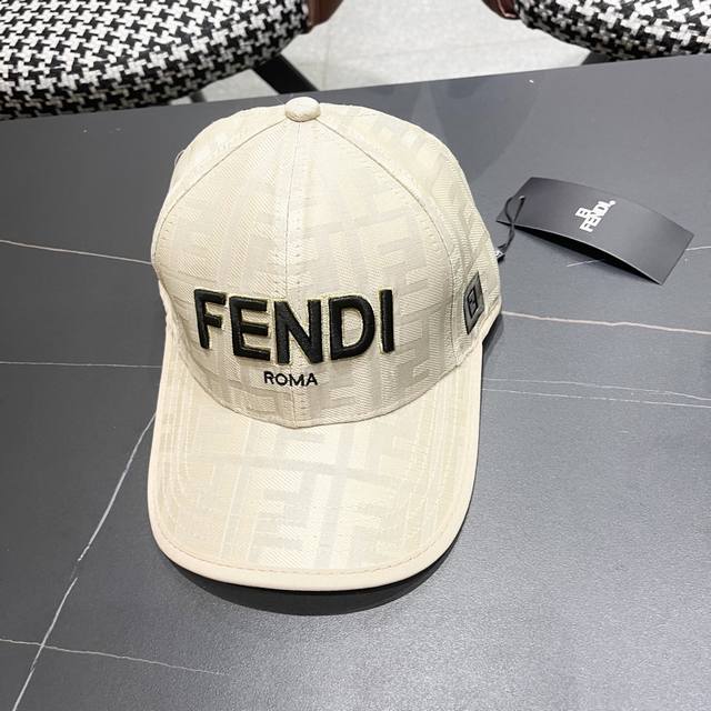 Fendi 2025 Vintage Series Baseball Cap Classic Ff Vintage Single Item, Stylish O