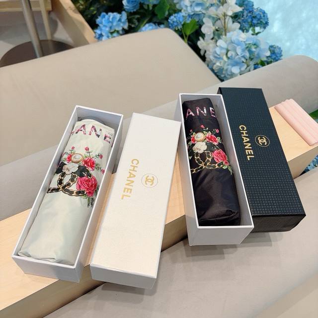 Chanel Chanel Five-Fold Manual Folding Sun And Rain Umbrella Made With Taiwan-Im