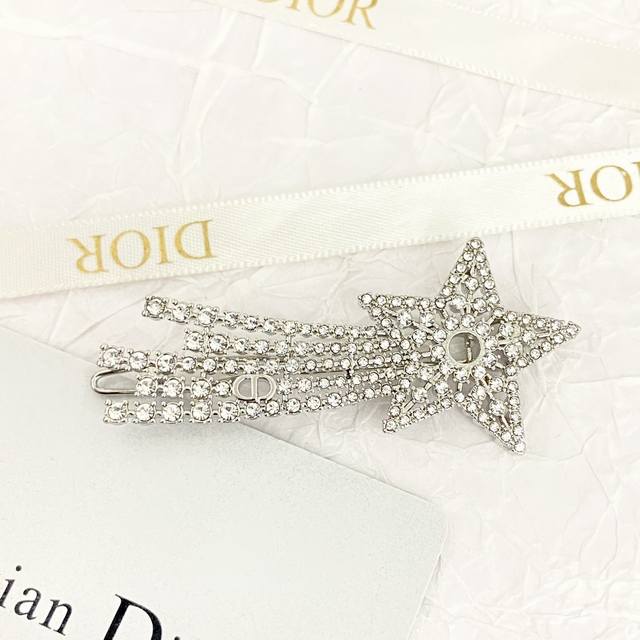 Dior Hairpin Best-Selling Styles Now Available Dior Crystal Meteor Hairpin Three