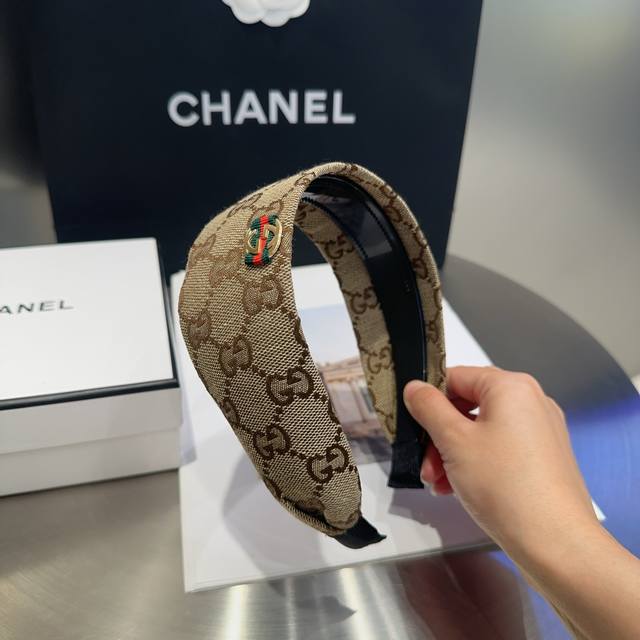 With Packaging Box Gucci New Gg Wide-Brimmed Hairband, Fashionable And Versatile
