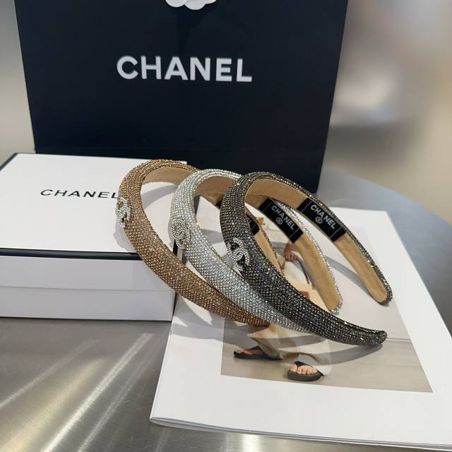 With Packaging Box Chanel Chanel's Latest Small Chanel-Style Diamond Hairband, S