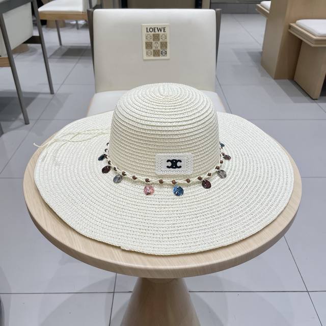 Celine Summer New Arrival Straw Hat For Women Outdoor Sun Protection Beach Ethni