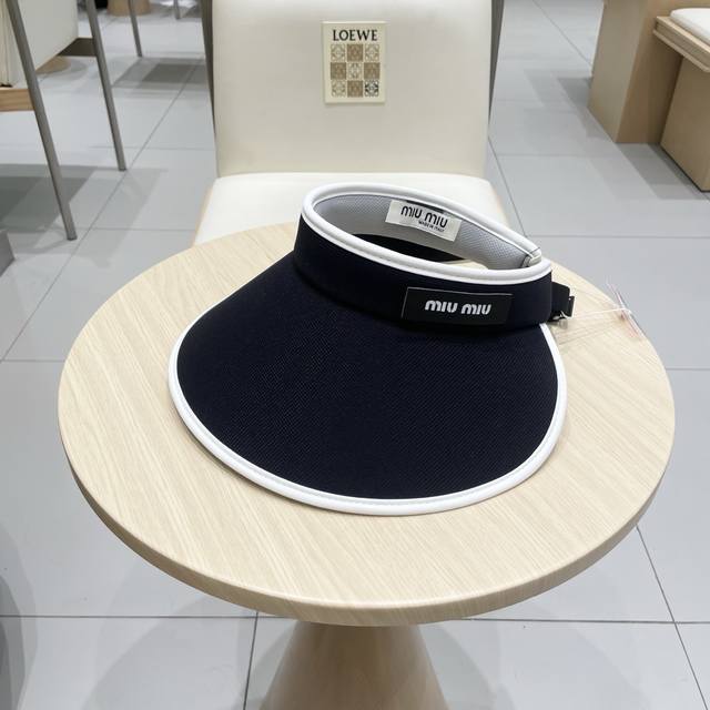 Miu Miu Summer Open-Top Hat, Perfect For Running And Sun Protection, Summer Esse