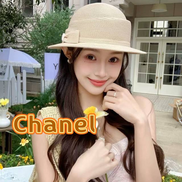 Chanel 2025 French-Style Flat-Brim Fisherman's Hat For Women, Summer Sun Protect