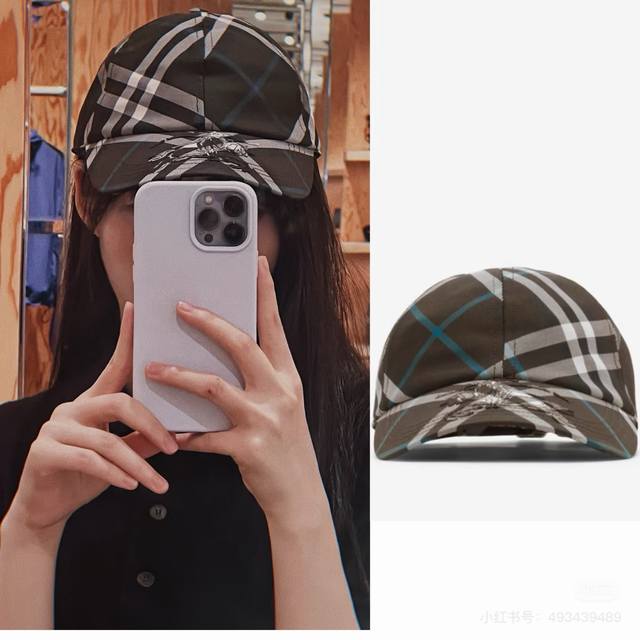 High-Quality Exclusive Item! Bur Classic Checkered Warhorse Baseball Cap. A Vers