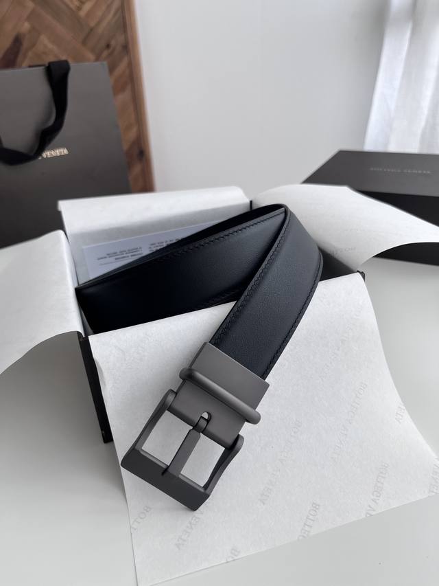 Special Bv New Double-Sided Men's Belt, Double-Sided Italian Calf Leather, Paire