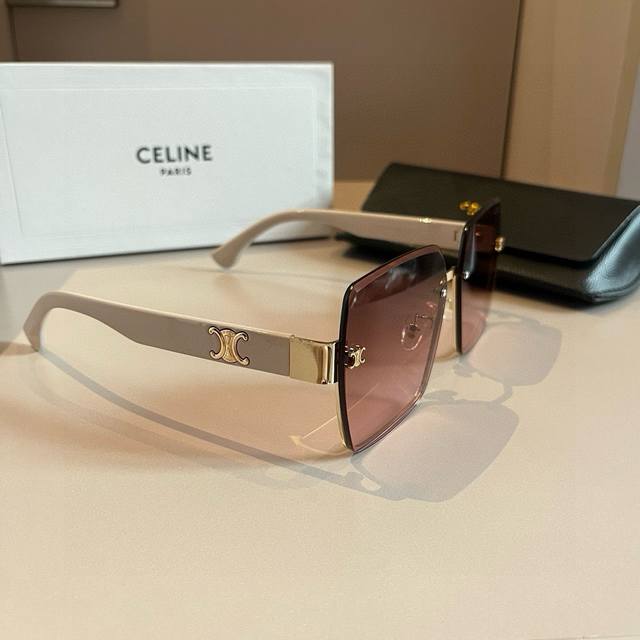 Celine Women's Sunglasses, With A Three-Dimensional Design, High-Definition Lens
