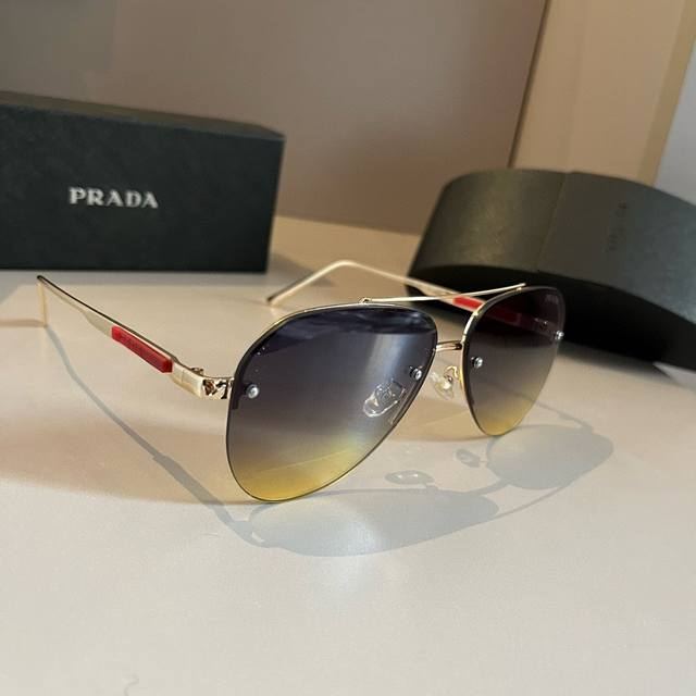 Prada Prada Mastercrafted Polarized Sunglasses, High-End, Trendy, And Versatile