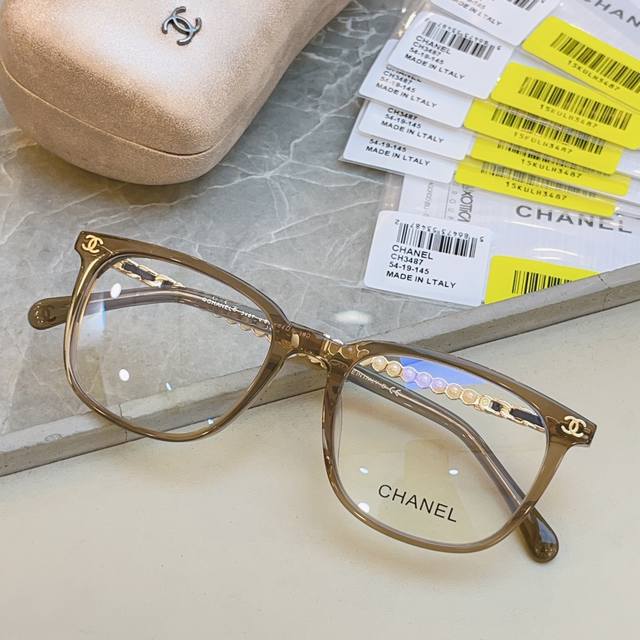 Chane* Chanel New Optical Frame, Model: Ch3487, Size: 54Mm 19-145