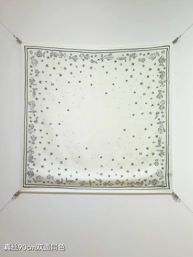 Scc2516 18-Count Double-Faced 90X90Cm Twill Silk Chanel
