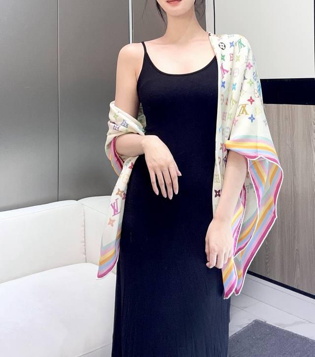 This Lv X Tm Monogram Multicolor Shawl Is Part Of The Collaboration Series Betwe