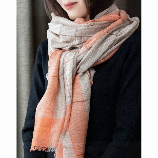 Burberry's Latest Lightweight Checkered Scarf Is Now Available. Featuring A Exqu