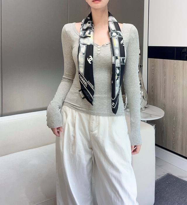 Highly Recommended Can Be Worn As A Strapless Scarf. Chanel-Style Silk Scarf, 18