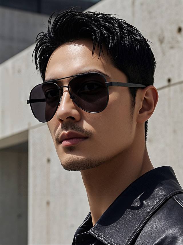 Armani 2025 New Arrival Ultra-Versatile Metal Nylon Sunglasses, Oversized Frame