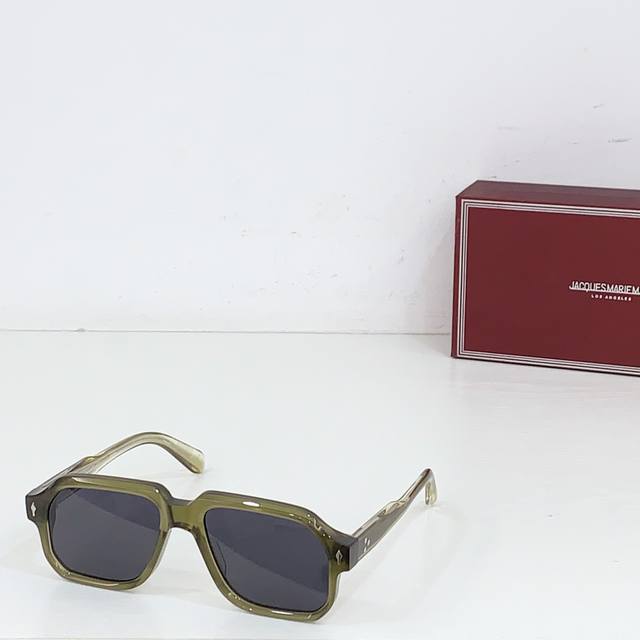 Square Jacques Marie Mage Japanese Handmade Eyewear Model: Challenger Size: 55-1