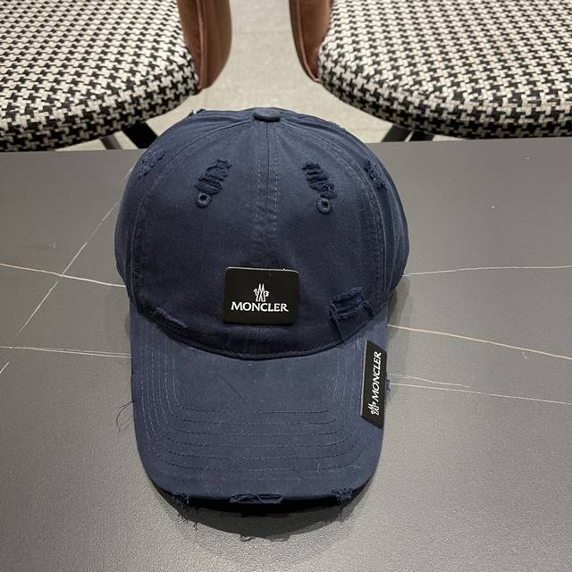Moncler 2025 Spring New Style Unique Hole Baseball Cap, High Quality Breathabili